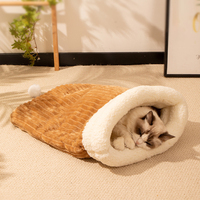Lit pour chien doux, accessoires chauds pour chien, chat endormi, tapis en velours côtelé pour petits, moyens et grands, canapé pour chiots, fournitures pour animaux de compagnie