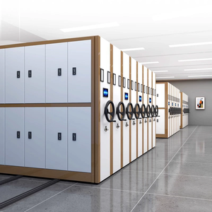 Yüksek Yoğunluklu Çelik Rulolu Dosya Dolabı Kompakt Ofis Toplu Dosyalama Arşiv Depolama Sistemi Mobil Kilitlenebilir Atölye - Product Image 2