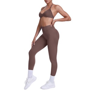 Ropa <span class=keywords><strong>de</strong></span> <span class=keywords><strong>Yoga</strong></span> Transpirable, sin Costuras, con Espalda Descubierta y Cuello Halter - Product Image 5