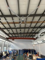 HUADA PMSM 모터 산업 직경 7.3m/24ft 스포츠 장소 공장 대형 천장 팬 환기