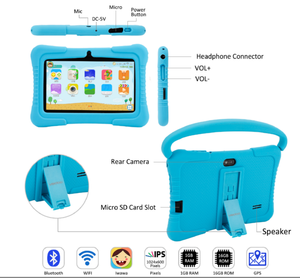 Màn Hình Cảm Ứng Máy Tính Bảng <span class=keywords><strong>7</strong></span> Inch Quad Core Món Quà Tốt Nhất Cho Bé Nhỏ Vật Liệu Nhựa - Product Image 6