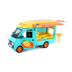 Modèle de camion de restauration en alliage Wuling sous licence officielle, échelle 1:18, jouet moulé sous pression à rétrofriction pour enfants de 5 à 13 ans et plus, cadeau de Noël unisexe - Product Image 1