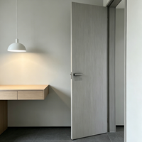 Portes intérieures de luxe en aluminium et bois, écologiques, à battants, pour chambres et maisons, prix de gros usine