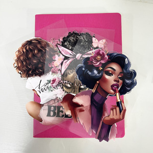 Copertina per Diario UV DTF 'Do It for the Culture Bookies' Design Regina Nera Adesivi UVDTF Copertine per Quaderni - Product Image 6