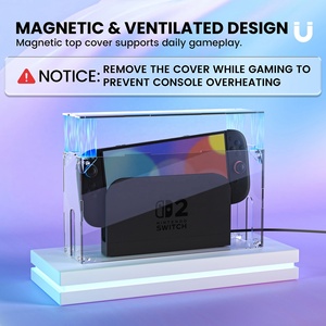 กล่องอะคริลิคใสสำหรับ Nintendo Switch 2 - กล่องเก็บเครื่องเล่นเกมแบบโปร่งใสป้องกันฝุ่น - Product Image 5