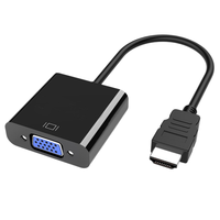 Cable Adaptador de Audio y Video HD-MI a VGA de Fábrica, Convertidor HDTV Plug&Play para Consola de Juegos PS4, Computadora, Monitor de TV, Proyector