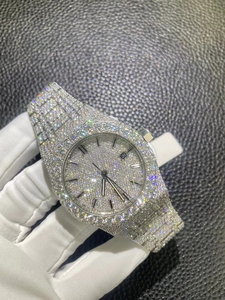 Montre mécanique pour homme personnalisée en gros avec moissanite VVS - Product Image 5