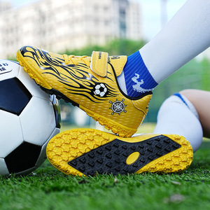 Zapatos de Fútbol Unisex con Parte Superior Sintética, Suela de Goma con Tacos AG para Césped Artificial, Entrenamiento para Niños y Adultos, Forro de Malla, EVA de Primavera - Product Image 1