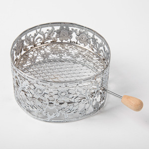 Panier à charbon de chicha robuste en acier inoxydable, coupe-vent, pour distribution de chaleur, accessoire pour narguilé/chicha - Product Image 1
