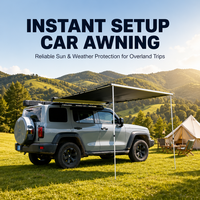 Auvent de voiture rétractable en ABS imperméable, directement de l'usine, adapté aux camping-cars et aux véhicules tout-terrain, universel pour le camping hors route