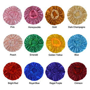 <span class=keywords><strong>Bonnet</strong></span> de nuit en satin uni de couleur unie avec logo personnalisé, 12 couleurs en stock, <span class=keywords><strong>bonnet</strong></span> de nuit élastique pour cheveux, <span class=keywords><strong>bonnet</strong></span> de nuit monocouche - Product Image 6