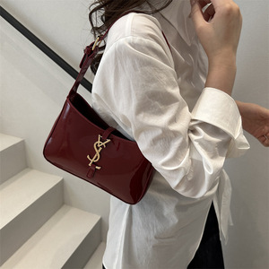 Bolso de Mano Tipo Tote Versátil de Estilo Occidental, Elegante, con Cierre de Cremallera, de PU de Alta Calidad y Color Sólido, para Mujer - Product Image 4