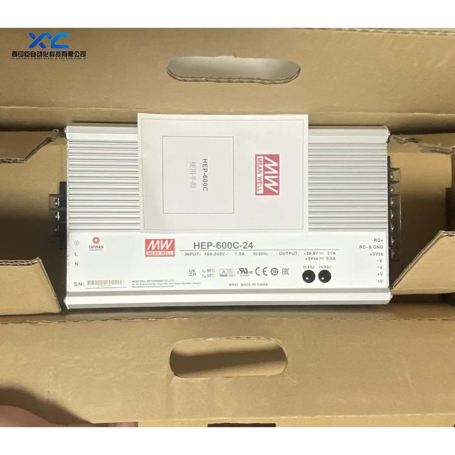 MEAN WELL HEP-600C-24 PFC High Efficiency 600w 24V 21A Driver Power Supply Mean Well Power Switch Brand New Original