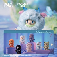 Figurine de collection Looking Unicorn FARMER BOB Troisième Génération Phantom Dragon Secret Realm en vinyle et peluche, série boîte mystère, jouet tendance, cadeau