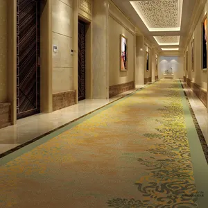 HJ环保豪华地毯，用于酒店房间商业电影院环形堆地毯砖