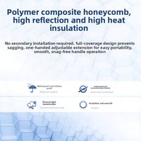 Pare-soleil amélioré WenQi pour Tesla Model 3, version télescopique en PVC, protection solaire pour toit ouvrant, isolation thermique