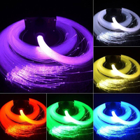 Kit de Luces de Techo de Fibra Óptica RGBW con Efecto de Cielo Estrellado, Control Remoto por Aplicación, Iluminación Interior para Automóvil, 12V 24V 50 Piezas