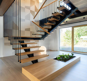 <span class=keywords><strong>Escalera</strong></span> Recta Moderna Prima Premium para Villa, Escaleras Versátiles Personalizables con Estructura <span class=keywords><strong>de</strong></span> Acero, <span class=keywords><strong>Escalera</strong></span> <span class=keywords><strong>de</strong></span> Alta Calidad para Uso en Interiores - Product Image 5