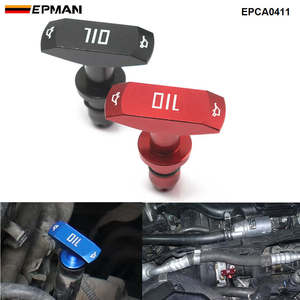 EPMAN Billet varilla de nivel de aceite manija reemplazo para Ford Mustang GT V8 GT500 EPCA0411 - Product Image 4