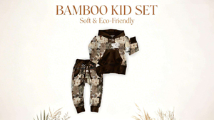 Ensemble de vêtements de jour pour enfants personnalisé, sweat à <span class=keywords><strong>capuche</strong></span> à manches longues et pantalon de jogging, imprimé western, tissu en bambou, pyjama pour garçons - Product Image 2