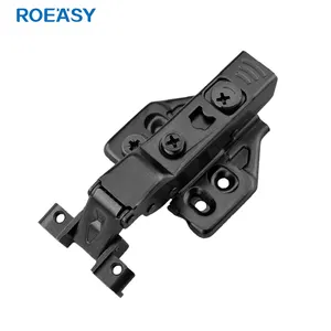 ROEASY 3D家具铰链软关闭阻尼器简约框架铰链用于橱柜玻璃门衣柜门