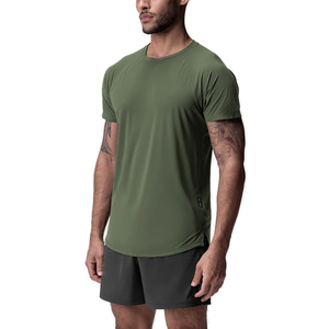 T-shirt homme sans étiquette à manches courtes, col sans couture, design doux pour peaux sensibles, idéal pour l'entraînement, la récupération ou la détente à la maison - Product Image 1