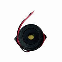 FSD-2910 Zumbador de 12V 24V, 30MM de Diámetro, 24.5MM de Altura, Zumbador Piezoeléctrico de 100dB, Sonido Intermitente, Tipo Activo, DC 3500Hz, con Cable