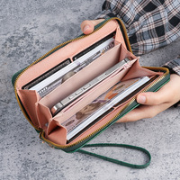Harga Pabrik Dompet Wanita Baru Motif Kulit Buaya Tas Kartu Clutch Multifungsi Dompet Koin Resleting