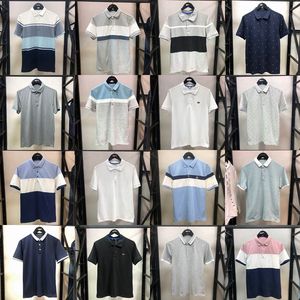 OEM all'ingrosso di Modo Personalizzato Mens Rosso Pin Linea Della Banda Polo T Shirt Con Collari - Product Image 5