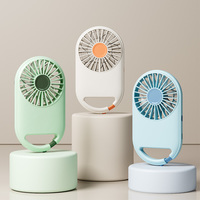 Ventilador Portátil de Mano de 1200 mAh, Recargable por USB con Clip Deslizante, Mini Ventilador de Refrigeración Ligero para Acampar, Hacer Senderismo y Viajar al Aire Libre