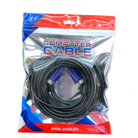 Sac à fermeture éclair en plastique personnalisé pour câbles, avec fenêtre transparente, scellé sur 3 côtés, pour l'emballage de câbles de données et de coques de téléphone
