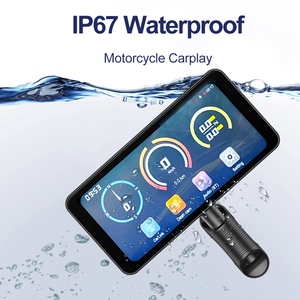 6.25 "xe máy Carplay không thấm nước Android Màn hình tự động xe máy GPS Navigator ống kính kép Dashcam - Product Image 3