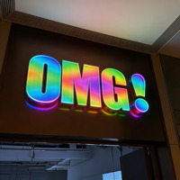 Letras RGB Iluminadas en 3D, Letrero Personalizado con Programación RGB, Letrero Comercial con Control Remoto para Decoración de Tiendas en Exteriores