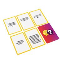 Nouveau jeu de société 2027 au design personnalisé, jeux de société éducatifs pour la famille et les fêtes, jeux de table en papier avec cartes et emballage coloré, logo personnalisé