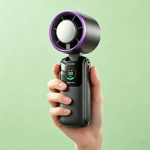2026 New Model Factory Wholesale Semiconductor Electric <b>Usb</b> Rechargeable Portable <b>Mini</b> Air Cooling <b>Fan</b> 100 Speed - Product Image 1