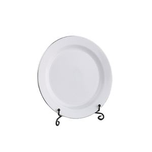 Plato de comida para tarta de <span class=keywords><strong>boda</strong></span> Chapado en plata personalizado barato al por mayor plato de plástico desechable ecológico para fiestas y campings - Product Image 4