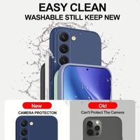 Étui en silicone liquide antichoc avec logo personnalisé pour S24/S23/S25 Ultra/S24 FE/S25 Plus/A55/A53/A52/A54