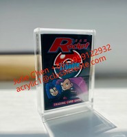 Étui de présentation rectangulaire personnalisé pour cartes ETB avec couvercle magnétique, en acrylique, résistant aux UV, pour cartes de jeu