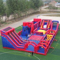 Aire de jeux pour adultes usine PVC enfant piscine extérieure équipement d'amusement parc aquatique à thème gonflable avec toboggan pour la terre
