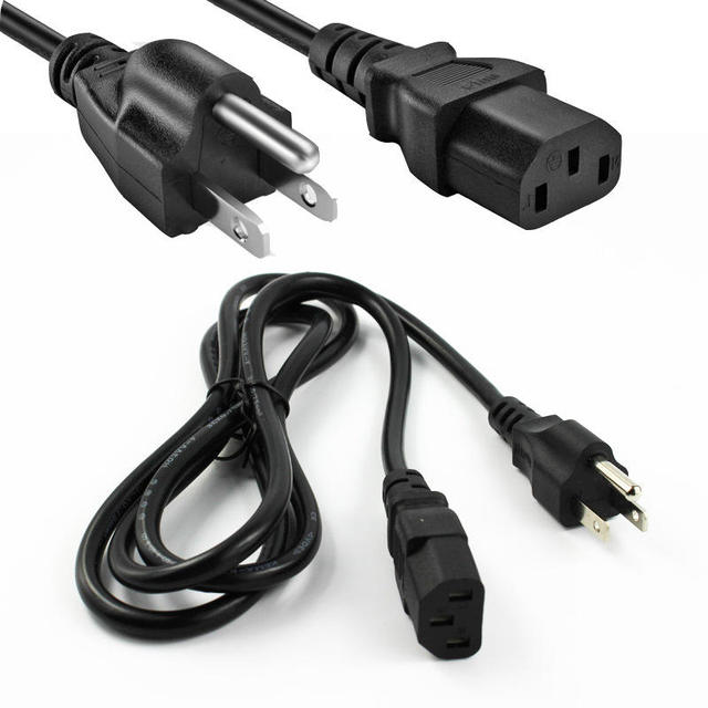 US Power Plug Cable Cord US 3pin Male Plug Computer AC Adapter IEC320 C13