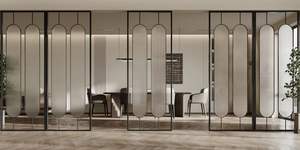 Alta qualità Custom oro e acciaio inox decorazione metallo divisori di Design moderno muro divisorio - Product Image 5