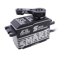 AGFrc-cuerno de Metal sin SA33, programable, 33KG, pieza de coche teledirigido, bajo perfil, resistente al agua, Servo inteligente Digital