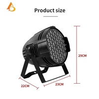 Éclairage de scène LED DJ à prix avantageux, projecteurs PAR LED 54x3W RGBW monocolores DMX512