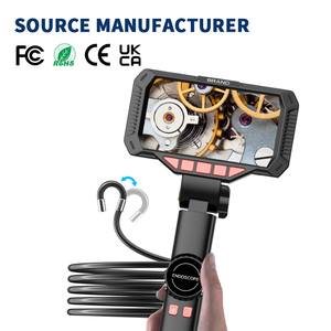 Cámara de Inspección Boroscópica Industrial HD Digital de <span class=keywords><strong>6</strong></span>.4mm, Impermeable, para Alcantarillado, con Pantalla IPS de 4.5 Pulgadas, Endoscopio de Video - Product Image 1