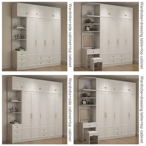 Roupas de parede de madeira personalizadas para quarto, armários de MDF, móveis para sala de estar, guarda-roupas de quarto