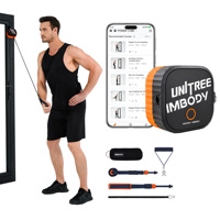 Appareil de fitness intelligent à câble pour la maison, entraîneur à volant d'inertie avec contrôle de résistance réglable