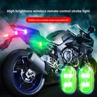 Wiederaufladbare 4 LED Kabellose Fernbedienung RGB Motorrad Elektrofahrrad Flugzeug-Stil LED Stroboskop-Licht Auto Frontblitzlicht