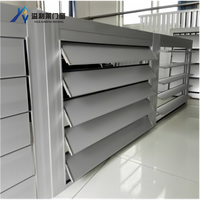 Fenêtre à volet métallique motorisé personnalisée, ventilation solaire, lamelles de persiennes en aluminium pour plafond, approvisionnement direct d'usine