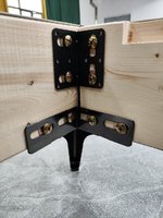 Armoire en bois armoire garde-robe pièces de connexion fixes Angle droit à 90 degrés Support de panneau de couche de fer Support de support en forme de L