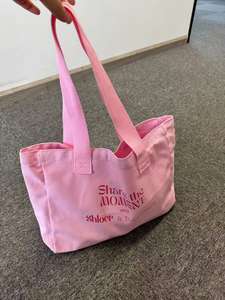 刺繍ロゴ入り、ファッションベージュシルクプリント、カスタムオーバーサイズ、ライフスタイル、スポーティ、厚手、食料品用キャンバスバッグ、再利用可能、エコ - Product Image 4